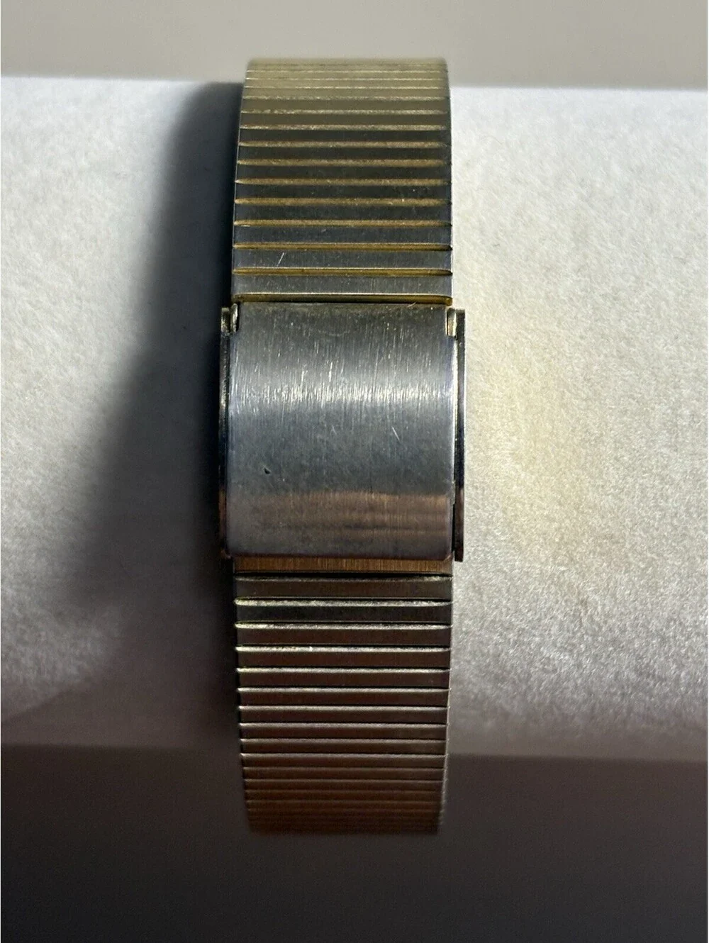 Vintage Mercury Calculator Watch Chronograph GoldTone 1980s Retro Rare Runs 32mm